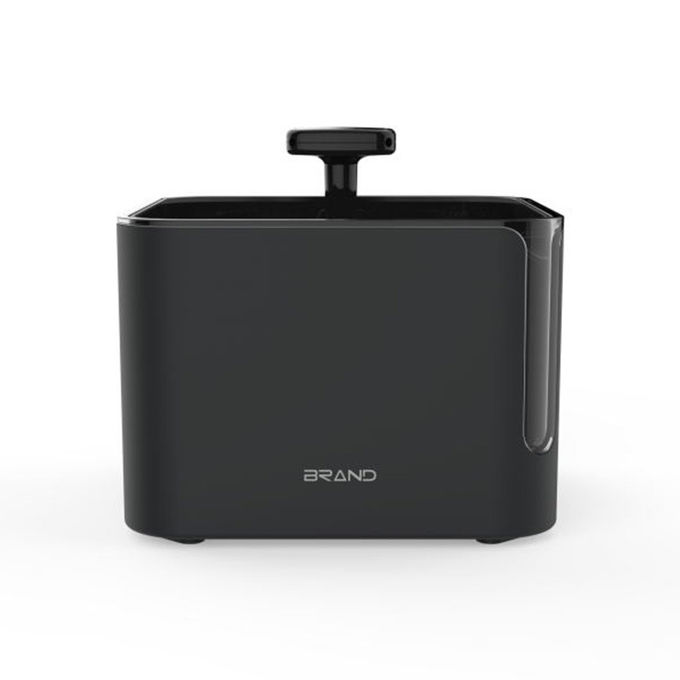 黒い自動ペット水ボール2.5L 360度カメラが付いている回転水出口 0