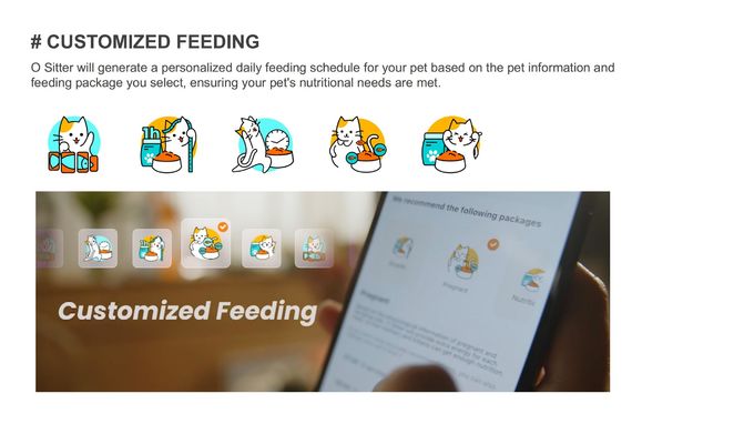 自己App/保安用カメラOEMを持つ猫のための充満移動ペット友達のロボット 0