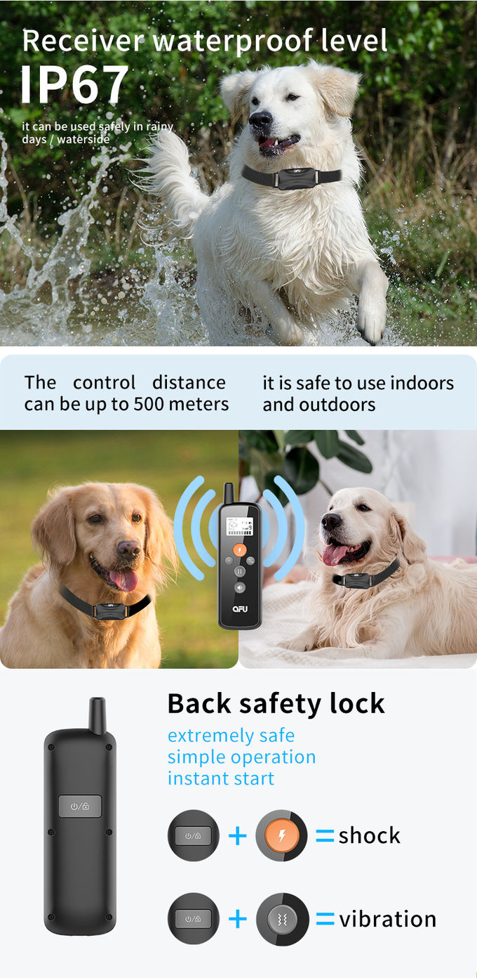 効果的なトレーニングのためのビープショック付きスマートリモート犬トレーニング首輪 2