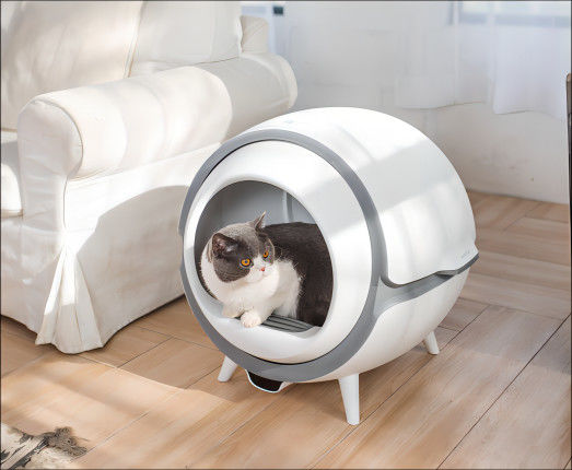 特大の多数猫のために囲まれている使い捨て可能な自浄式の自動キャット リター箱 0