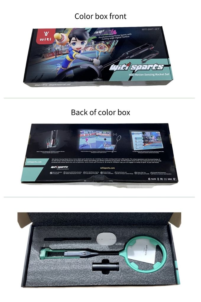 FCC スマートホーム フィットネス機器 ゲーム モーションセンシング バドミントンラケットセット 3